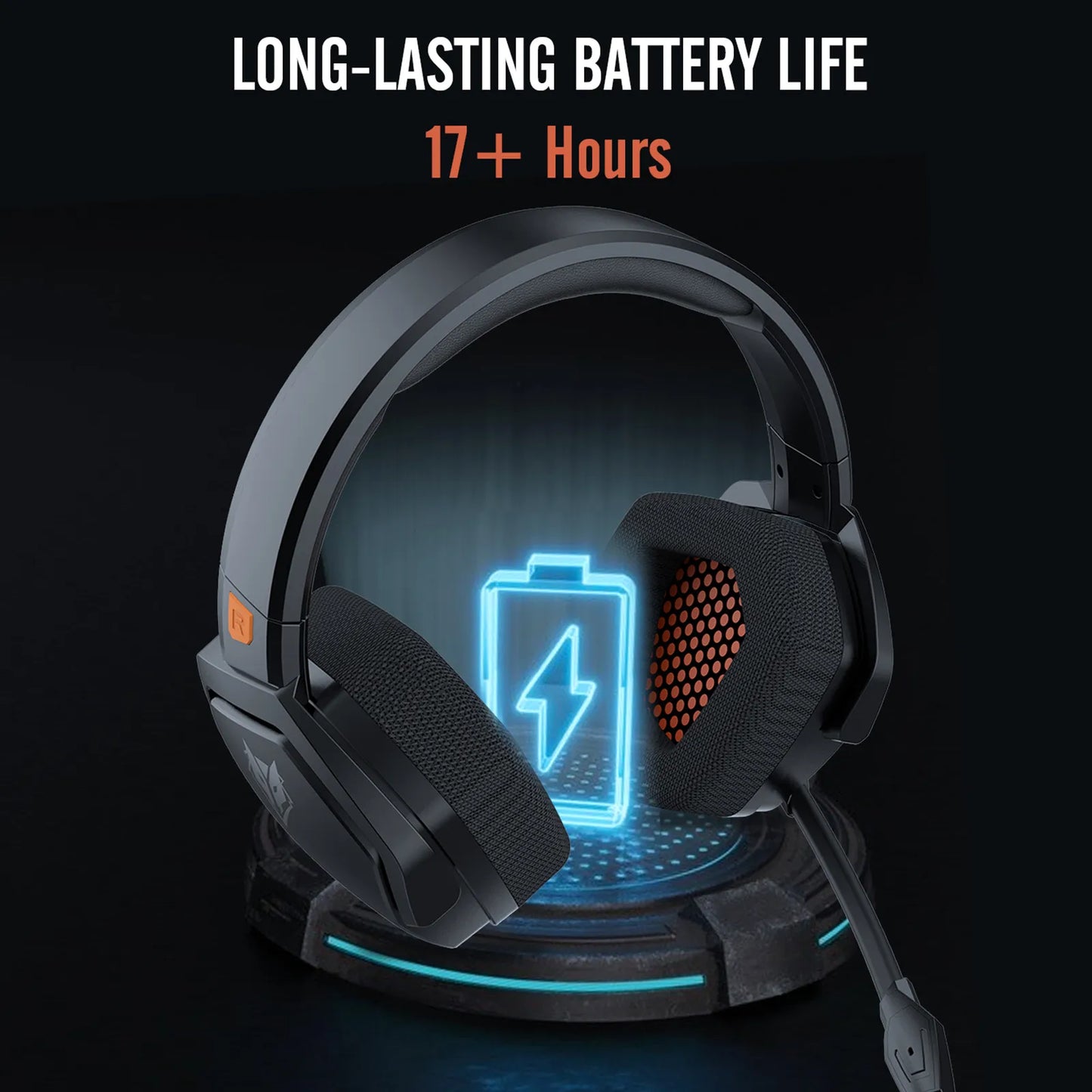Headset Gamer 2.4G 3.5mm e wireless sem fio áudio 7.1 pro