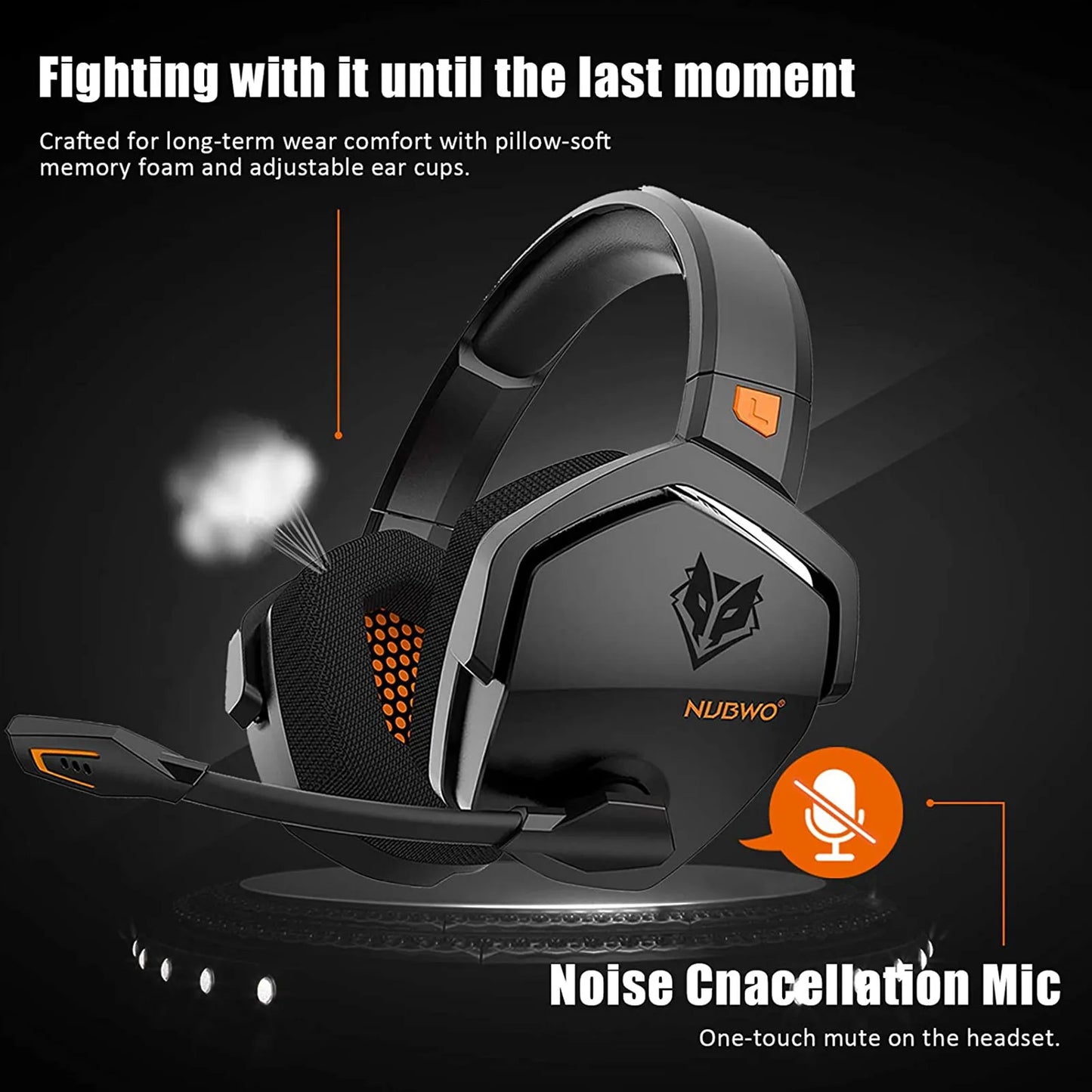 Headset Gamer 2.4G 3.5mm e wireless sem fio áudio 7.1 pro