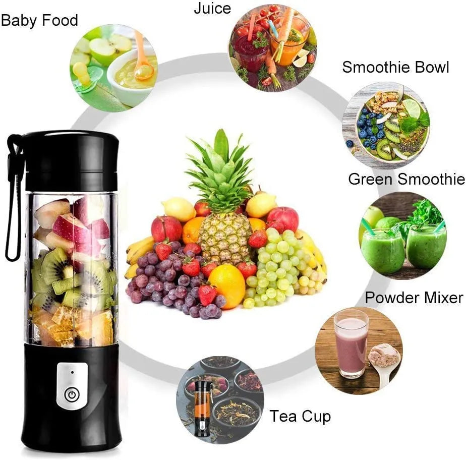 Liquidificador Portatil Juice Blender 18000rpm USB recarregavel
